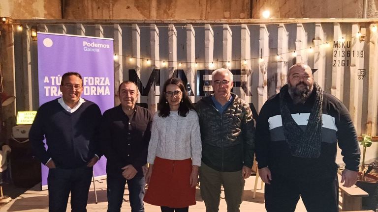 Presentación de los candidatos de Podemos en la provincia de Ourense.