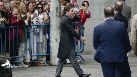 El alcalde de Madrid a su llegada al templo
