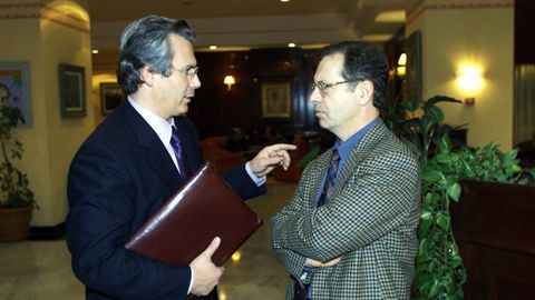 Con el juez Baltasar Garzn, en el ao 2000