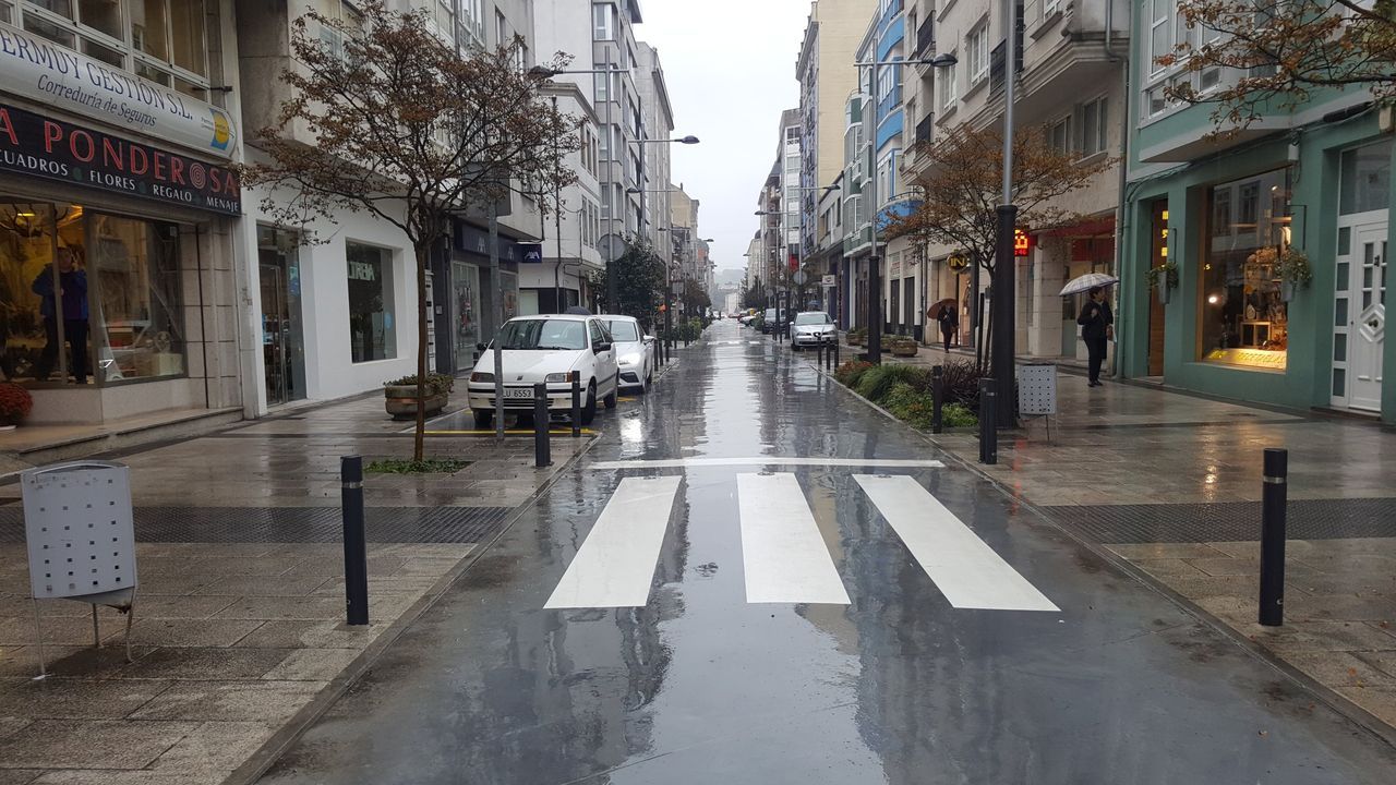 Foto de archivo de la calle Calvo Sotelo de Sarria