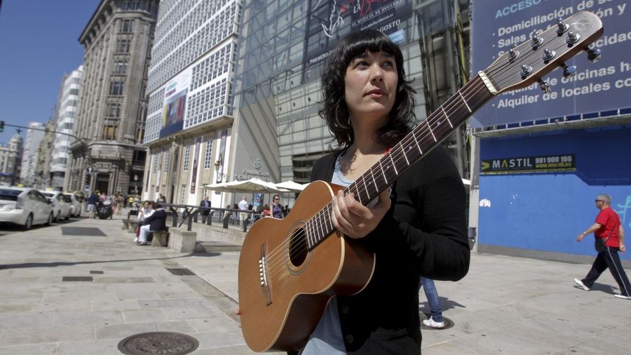 Silvia Penide, en la inauguración de Papaioannou