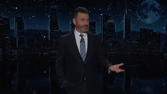 Jimmy Kimmel durante su discurso tras las elecciones en Estados Unidos