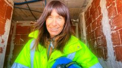 La asturiana Ana Castao es de las pocas mujeres que ostenta el cargo de jefa de obra en la construccin
