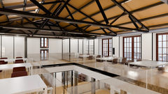 Recreaci�n de c�mo quedar� el edificio por dentro tras la rehabilitaci�n.