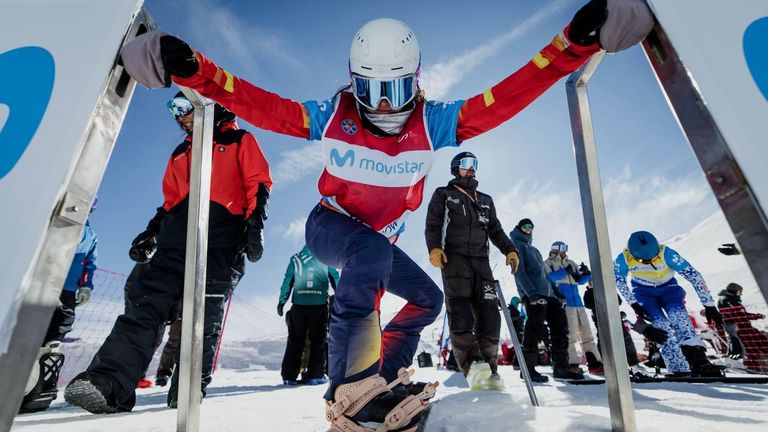 Andrea Seijas, la reina de los obstáculos entre la nieve