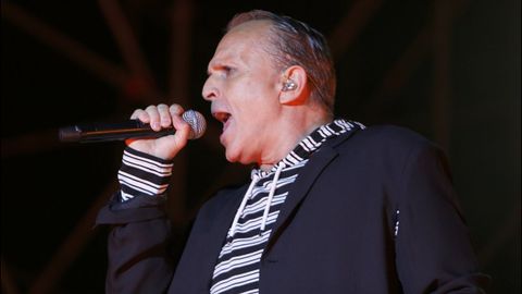 Miguel Bose, durante un concierto en Galicia en el verano del 2017
