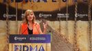 La ministra de Educación y Formación Profesional, Pilar Alegría, en la inauguración de la Feria Internacional de Muestras de Asturias, en Gijón