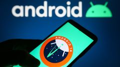 El logo de Android 14