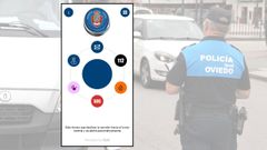 Imagen principal de la aplicacin, en la que los usuarios solo tienen que arrastrar los crculos pequeos al central para avisar de una emergencia.