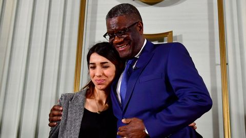 Nadia Murad y Denis Mukwege recogieron el Nobel de la Paz en el ayuntamiento de Oslo