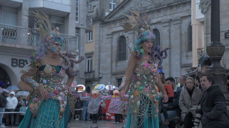 Desfile de Entroido o ano pasado en Lugo