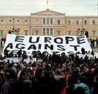 Concentracin antinazi frente al Parlamento griego.