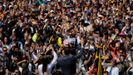 El presidente interino Guaid logr que cientos de miles de venezolanos salieran a las calles en todo el pas para mostrar su rechazo al Gobierno de Maduro. 