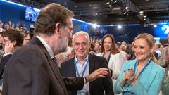 Rajoy y Cristina Cifuentes, en la convencin del PP