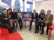 Los socialistas durante la presentaci�n. 