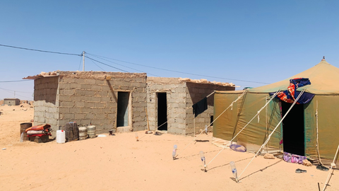 Vivienda de la familia saharaui de Sol Espas