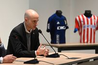 David Guerra en la presentaci�n del Derbi Asturiano