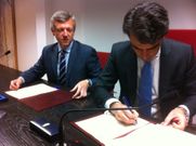 Alfonso Rueda en la Diputaci�n de A Coru�a donde se refiri� a la reducci�n de diputados en el Parlamento de Galicia.