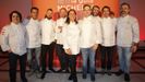 Cocineros gallegos que fueron premiados en la gala de la Gua Michelin del 2015, que se celebr en Santiago
