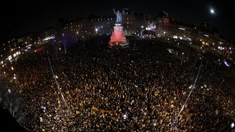 Decenas de miles de franceses salieron a las calles en respuesta a la convocatoria de movilizaciones en unas 70 localidades de todo el pas