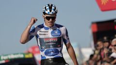 El ciclista belga Remco Evenepoel se impone vencedor de la decimoctava etapa de la Vuelta Ciclisa a España en La Cruz de Linares, Asturias.