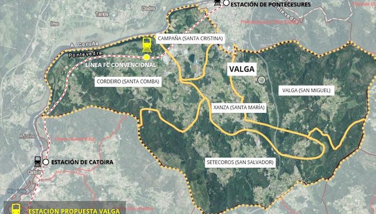 Óscar Puente: «Vamos a llevar el tren a Valga»