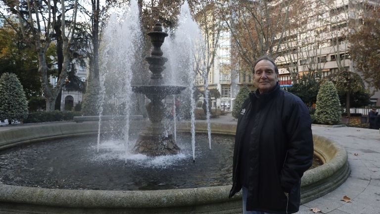 Baliñas es un visitante habitual en el parque de San Lázaro