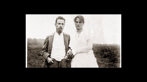 Rilke con su mujer, Clara Westhoff, en 1901 