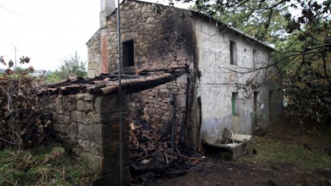 Arde una casa en Muniferral, Aranga