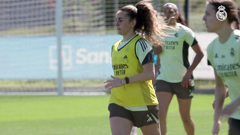 Teresa Abelleira vuelve a entrenarse con el Real Madrid 393 días después