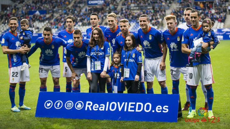 Alineación del Real Oviedo ante el Numancia