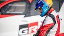 Alonso, durante su preparacin con Toyota en Polonia