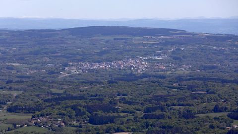 Desde el mirador del monte Farelo se puede todo el centro de Galicia
