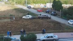 Los coches atrapados en el leiraparking de Lugo, retirados con todoterreno