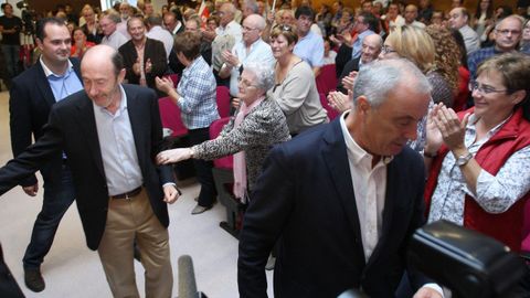 En un mitin en Ferrol de la campaa de las autonmicas del 2012