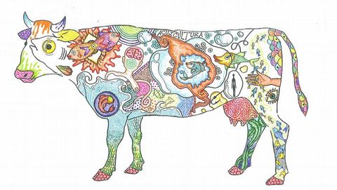 La vaca dibujada por Esperanza Valentina Castro fue elegida entre 3.009 trabajos