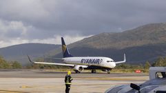 Avión de Ryanair en Peinador