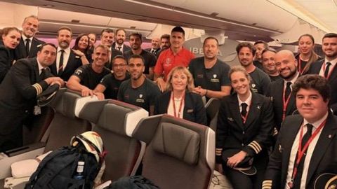 Avi�n operado por Iberia destino Venezuela