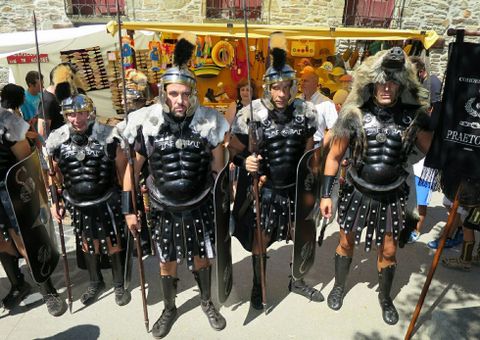 Grupo de romanos en la primera edicin de la Festa Castrexo Romana de Quiroga en 2014. 