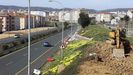 En la foto, las obras del bulevar de As Pas