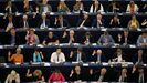 Miembros del Parlamento Europeo durante la votacin del mircoles