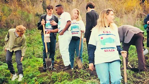 Voluntarios americanos en Galicia