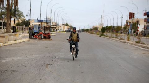 Un guerrillero chi en Tikrit (Iraq) 