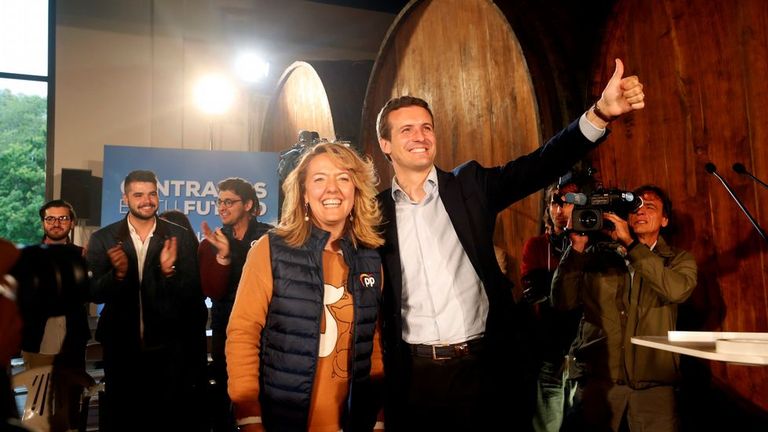 Mallada y Casado, ayer en Villaviciosa