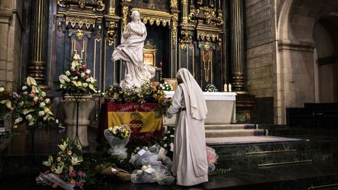La peregrinacin nacional de la imagen de la Virgen lleg a Ourense