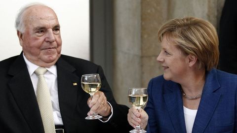 Junto a Angela Merkel, en el 2010.