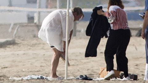 Antonio Banderas durante rodaje de la serie, producida por National Geographic y Fox 21 y en la que  da vida al pintor malagueo
