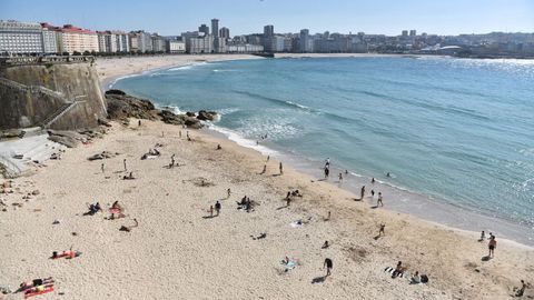 Imagen de la playa del Matadero (A Coruña)