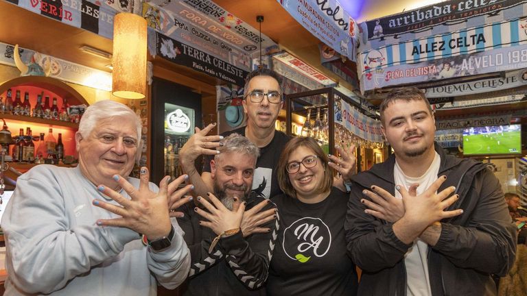 El celtismo se prepara para el Celta-Rayo: uñas pintadas para ir a Balaídos