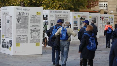 La exposición está ubicada en la plaza Bispo Cesáreo de la capital ourensana